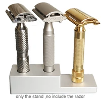 dscosmetic alloy double edge safety razor standed safety razor holder