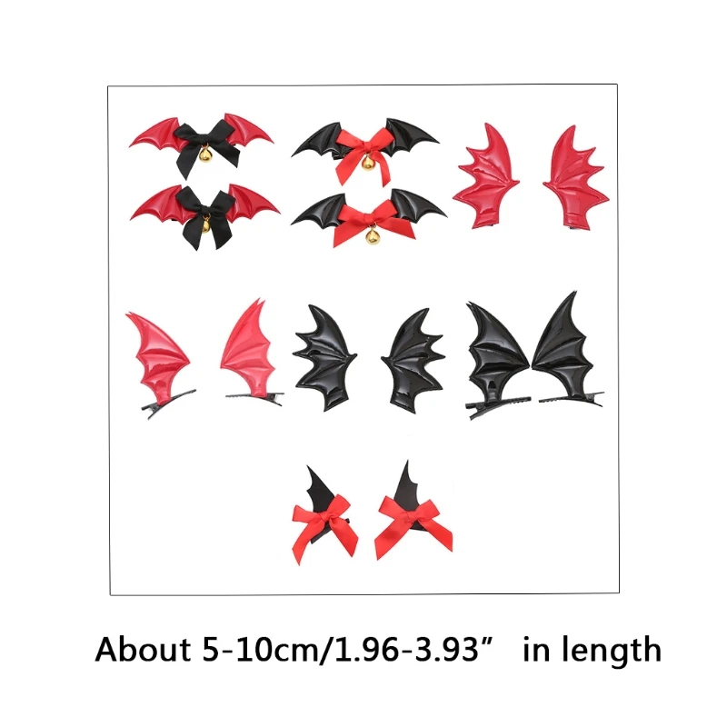 Заколка для волос в виде крыльев летучей мыши на Хэллоуин женский головной убор