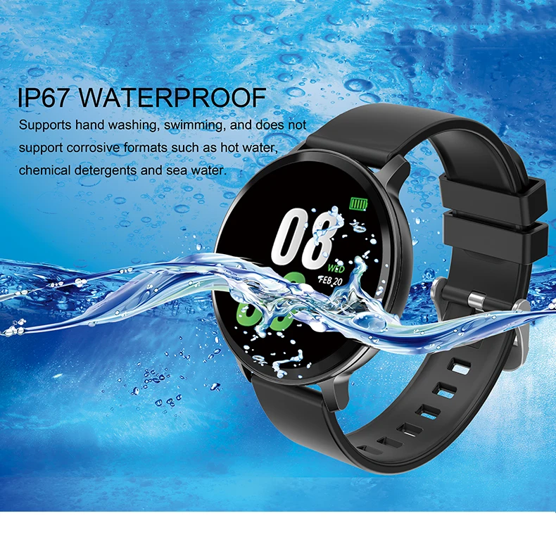 2019 Смарт часы фитнес трекер монитор сердечного ритма Smartwatch кровяное давление