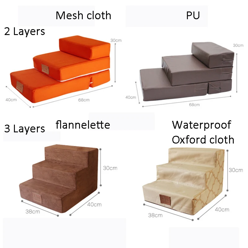 Собака Лестницы 3 ступени лестницы небольшой дом собаки съемный щенка кровать