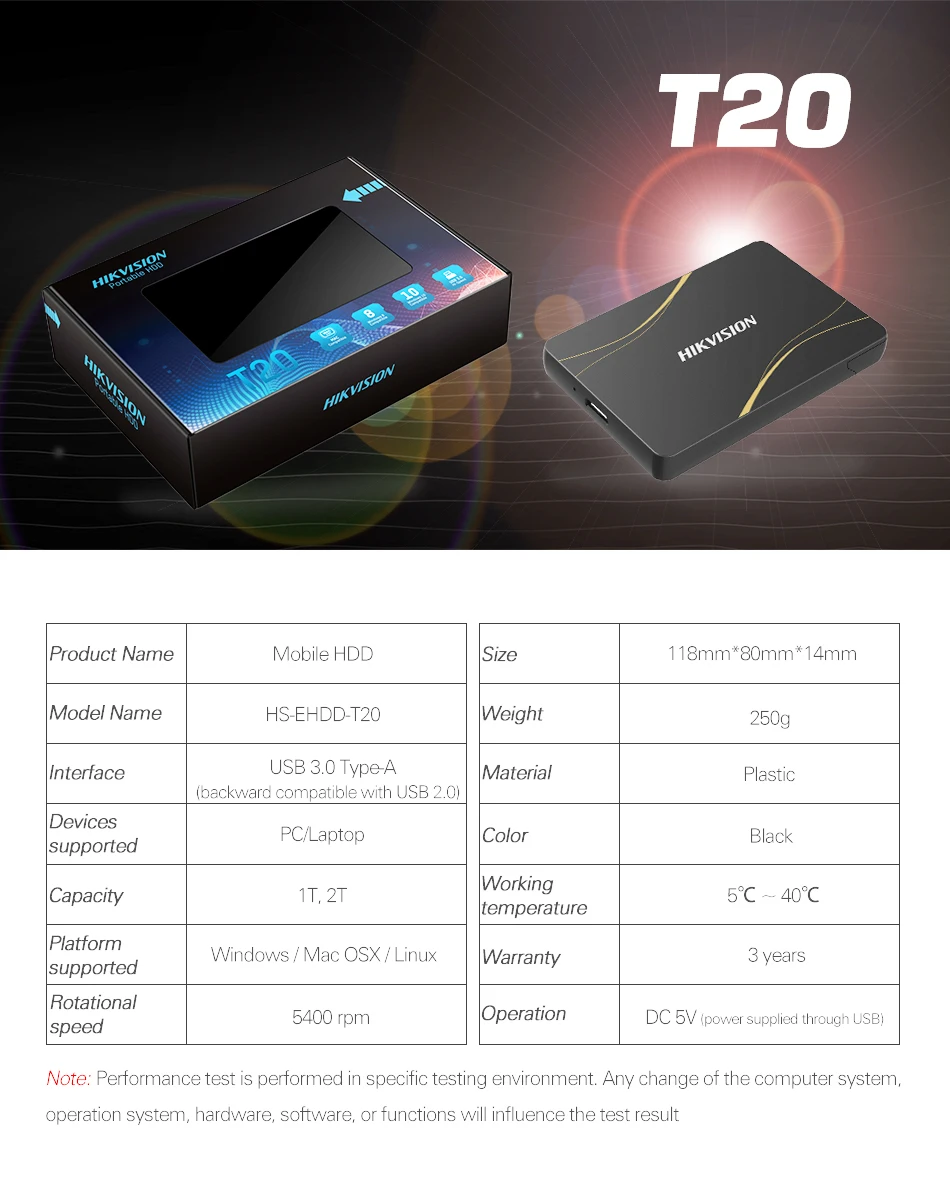 Hikvision HDD 1     DriveExternal 2  HDD USB3.0 -