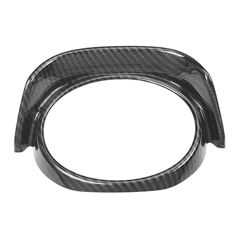 

For Toyota Corolla 2019-2021 Carbon Fiber Front Grille Emblem Frame Cover Trim