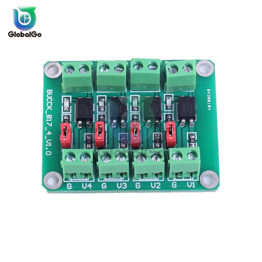 PC817 4 канала Напряжение переключатель конвертер адаптер модуль 3 6-30V драйвера