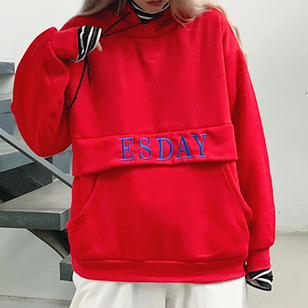 Женские толстовки с воротником под горло в Корейском стиле сезон осень-зима