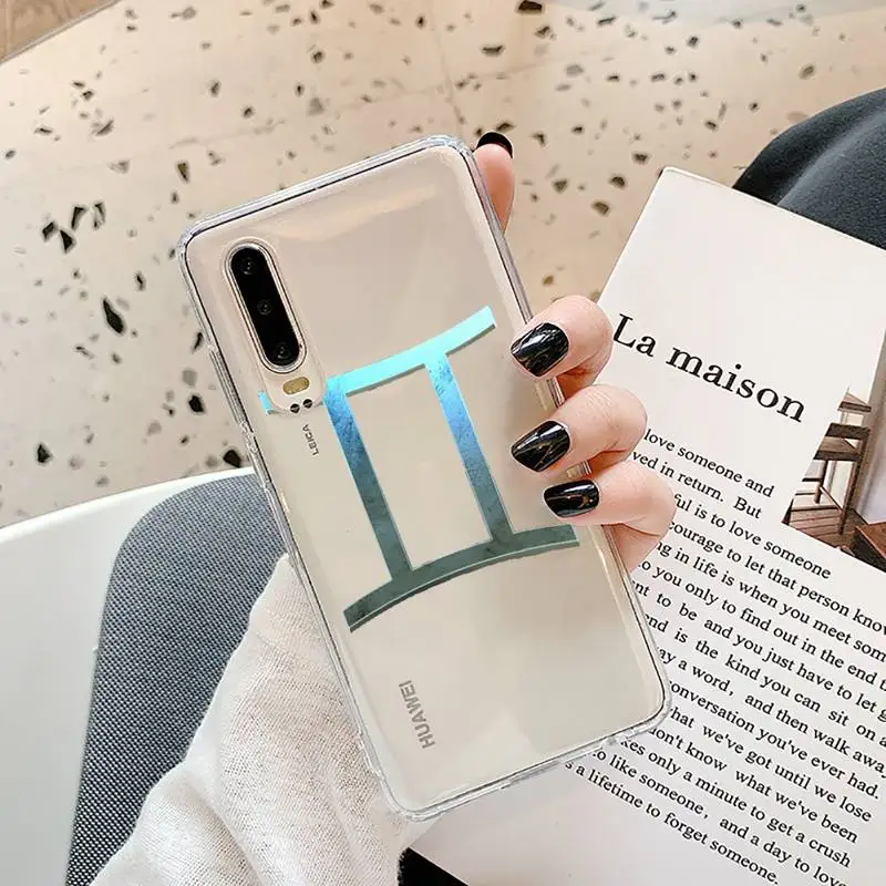 

constellation symbols Phone Cases Transparent for Samsung A71 S9 10 20 HUAWEI p30 40 honor 10i 8x xiaomi note 8 Pro 10t 11