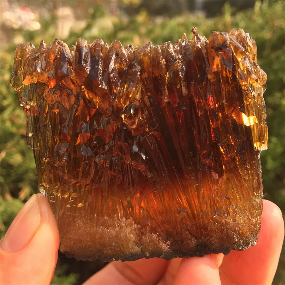 Натуральный Желтый Янтарный кальцит необработанный камень Хрустальный