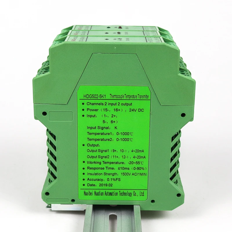 

thermal resistance rtd temperature signal input analog signal output isolator transmitter pt100 4-20ma converter