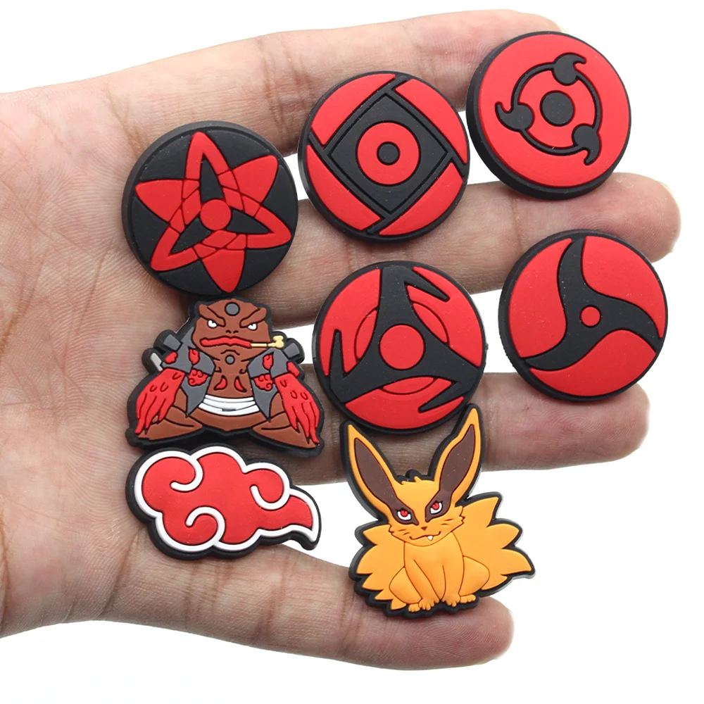 Лидер продаж 1 шт. японские аниме подвески для обуви из ПВХ Мультяшные глаза