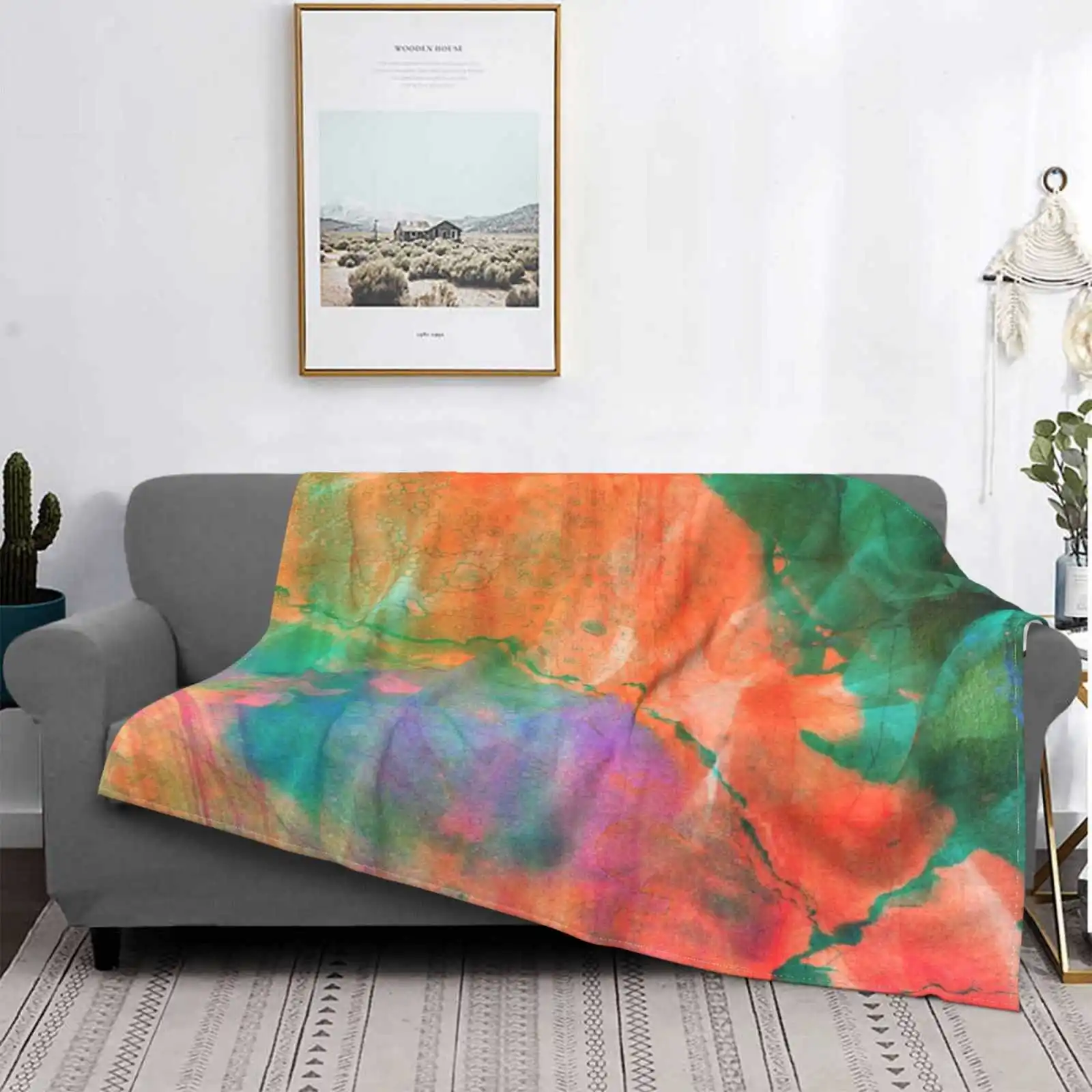 

Beautiful Blue Red Green And Luxury Marble New Selling Custom Print Flannel Soft Blanket Money Pattern Simply Minimalistic