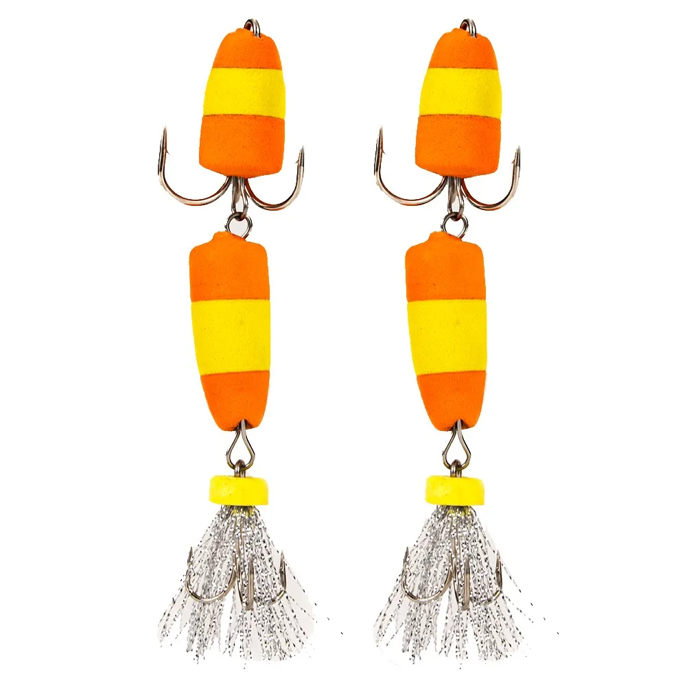 2 / 4 шт. мандула плавающий джиг приманки рыболовные Zanderkiller Судак Щука EVA пены губки