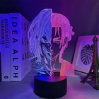 Светильник гурка аниме атака на Титанов 4 Эрена йера, декоративный ночсветильник для спальни, подарок для детей на день рождения, лампа 3D