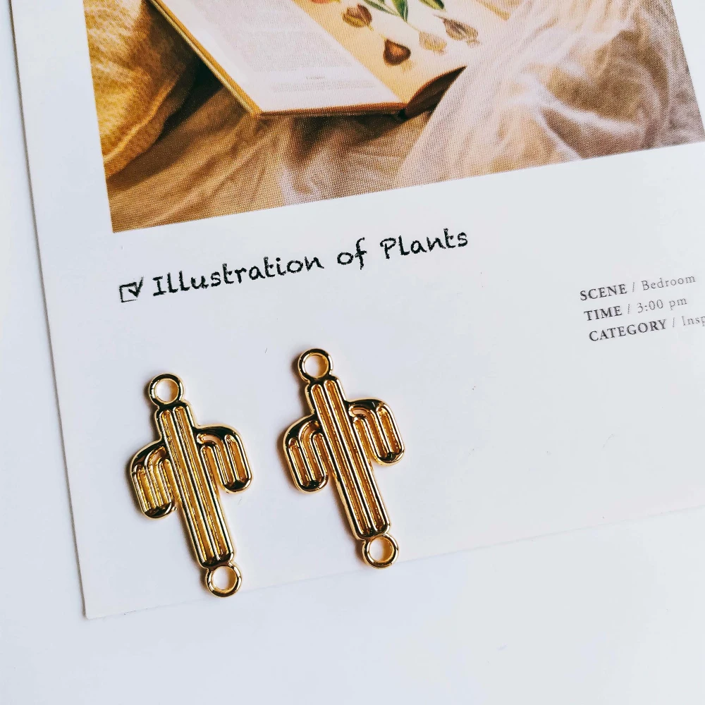 

10 шт., позолоченные подвески для сережек