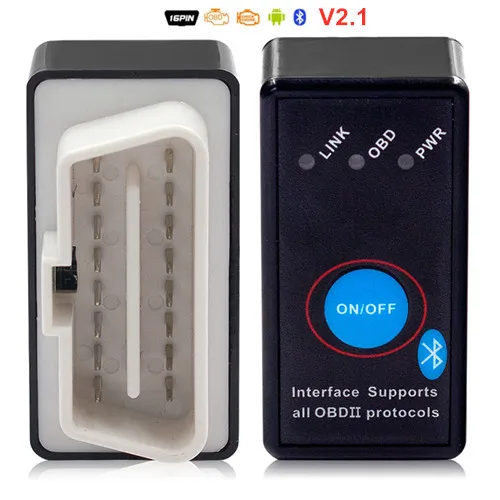 ELM327 V2.1/V1.5 Bluetooth 4,0 ELM327 OBD2 CAN-BUS диагностический инструмент ELM327 V1.5 автоматический сканер с переключателем ELM-327 считыватель кодов - Цвет: BT V2.1 Switch
