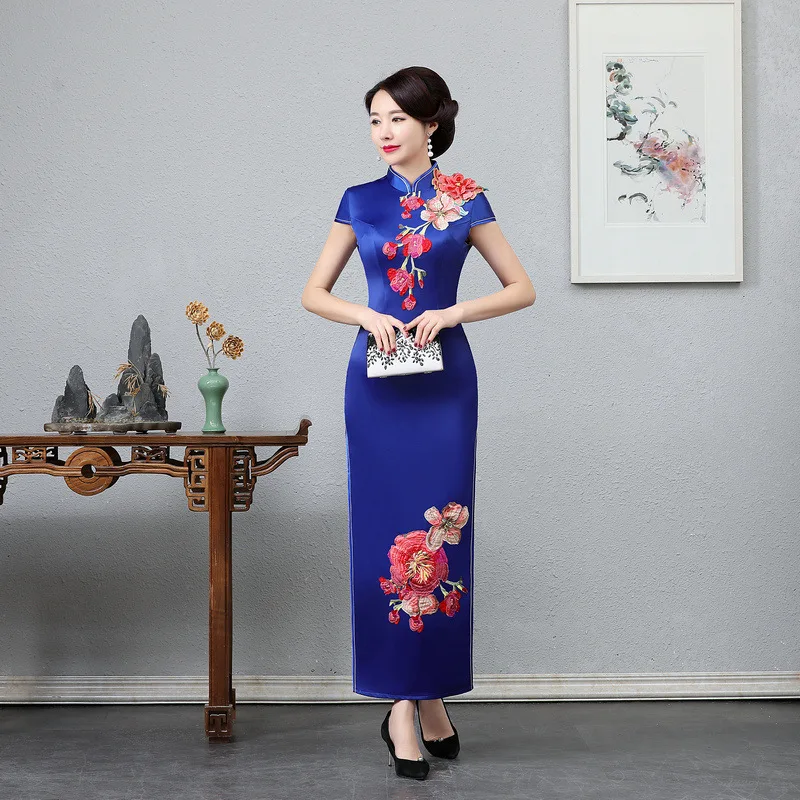 White Party Evening Cheongsam Dress Oriental Chinese Style Woman Elegant Qipao Sexy Wedding Prom Long Gown Vestido XS-5XL | Женская