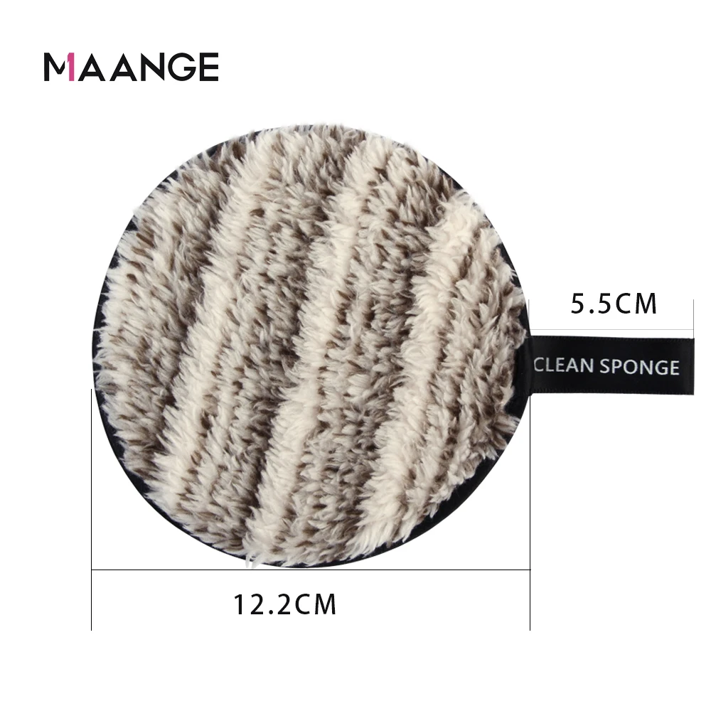 MAANGE 3 шт. волокно макияж спонж для снятия умывания лица буфами на рукавах макияжа