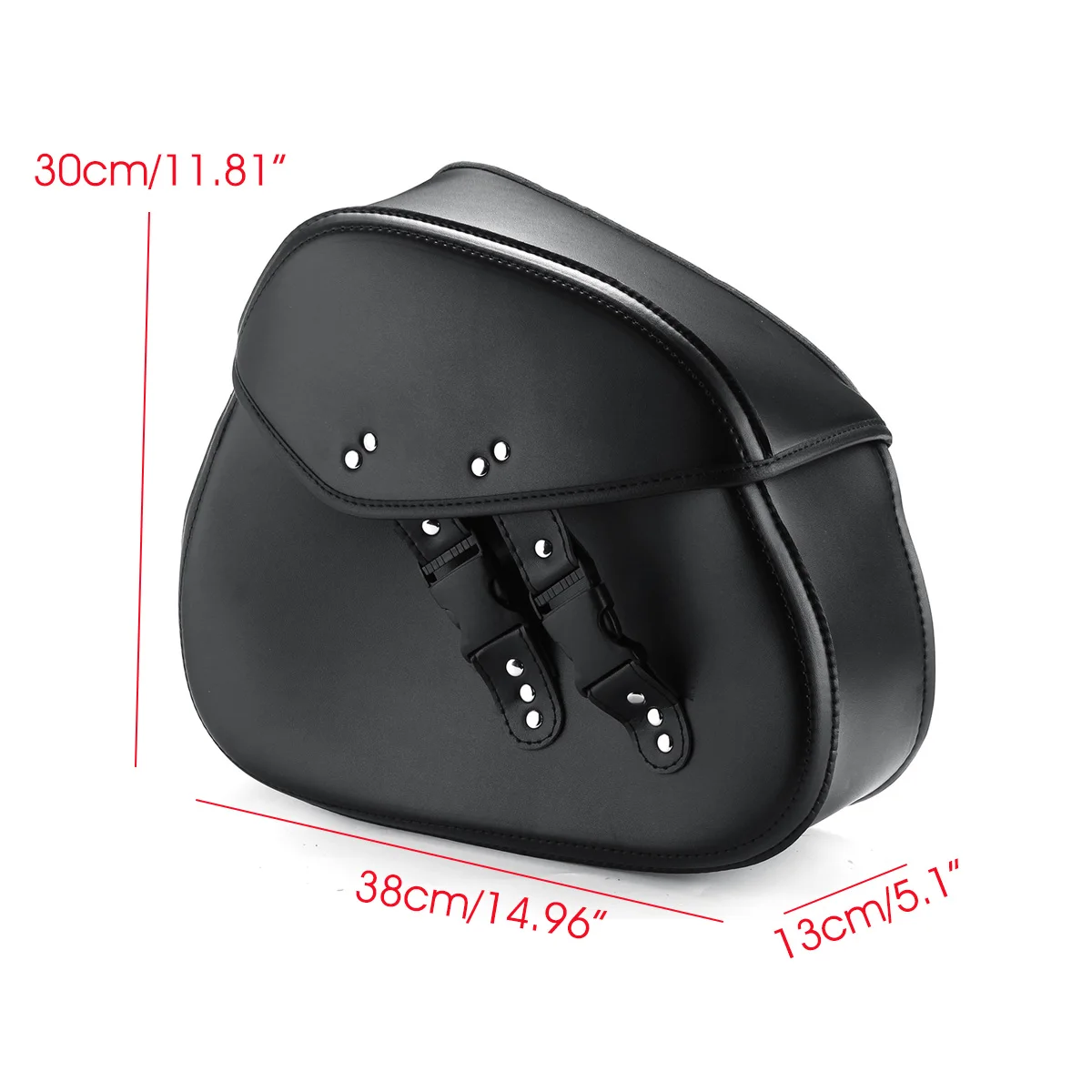 

Pair Universal Black Motorcycle PU Leather Saddlebag Tool Storage Saddle Bags For Honda/Yamaha/Suzuki