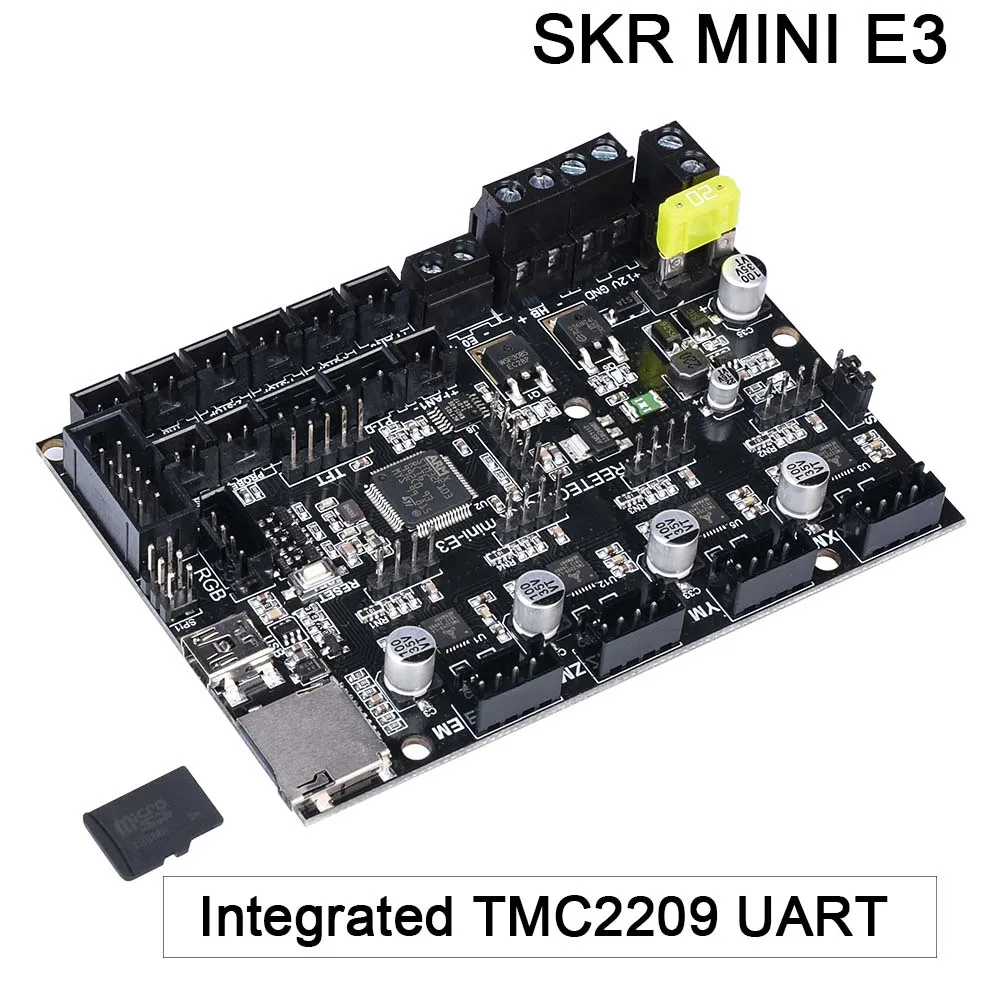 SKR MINI E3 BIQU BIGTREETECH СКР мини E3 32 бит Управление доска Интегральные TMC2209 UART Управление; для Эндер 3/5 3D-принтеры Запчасти - Цвет: SKR MINI E3