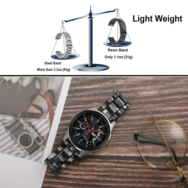 Быстросъемный ремешок для часов из смолы 22 мм для samsung Galaxy Watch 46 мм/gear S3/gear 2 Neo Live steel застежка ремешок на запястье
