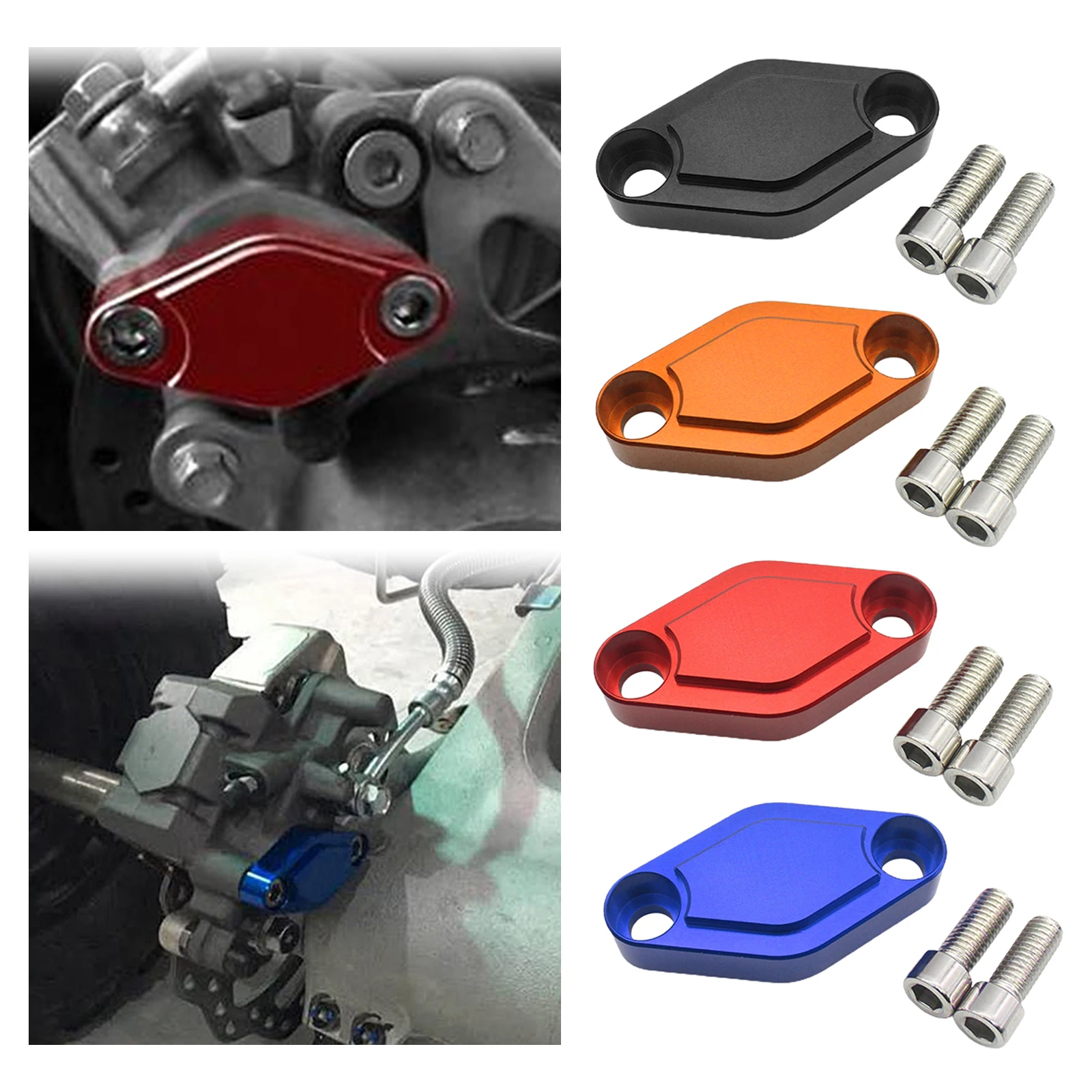 

Parking Brake Block Off Plate Fit For Yamaha Raptor 125 250 YFZ450 YFZ450R