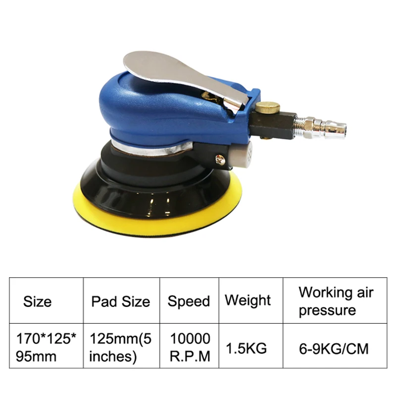 5 дюймовая пневматическая полировальная машина полировальные машины