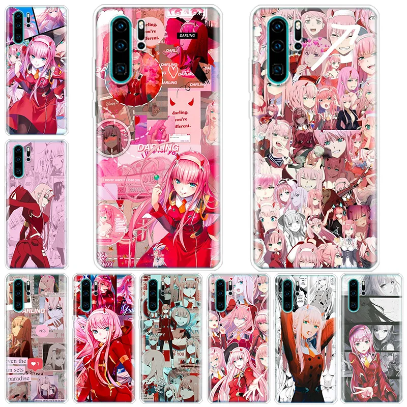 

Zero Two Darling in the FranXX Anime Novelty Phone Case For Huawei Honor 50 20 Pro P Smart Z 2021 Y5 Y6 Y7 Y9 10i 9 Lite 9X 8A 8