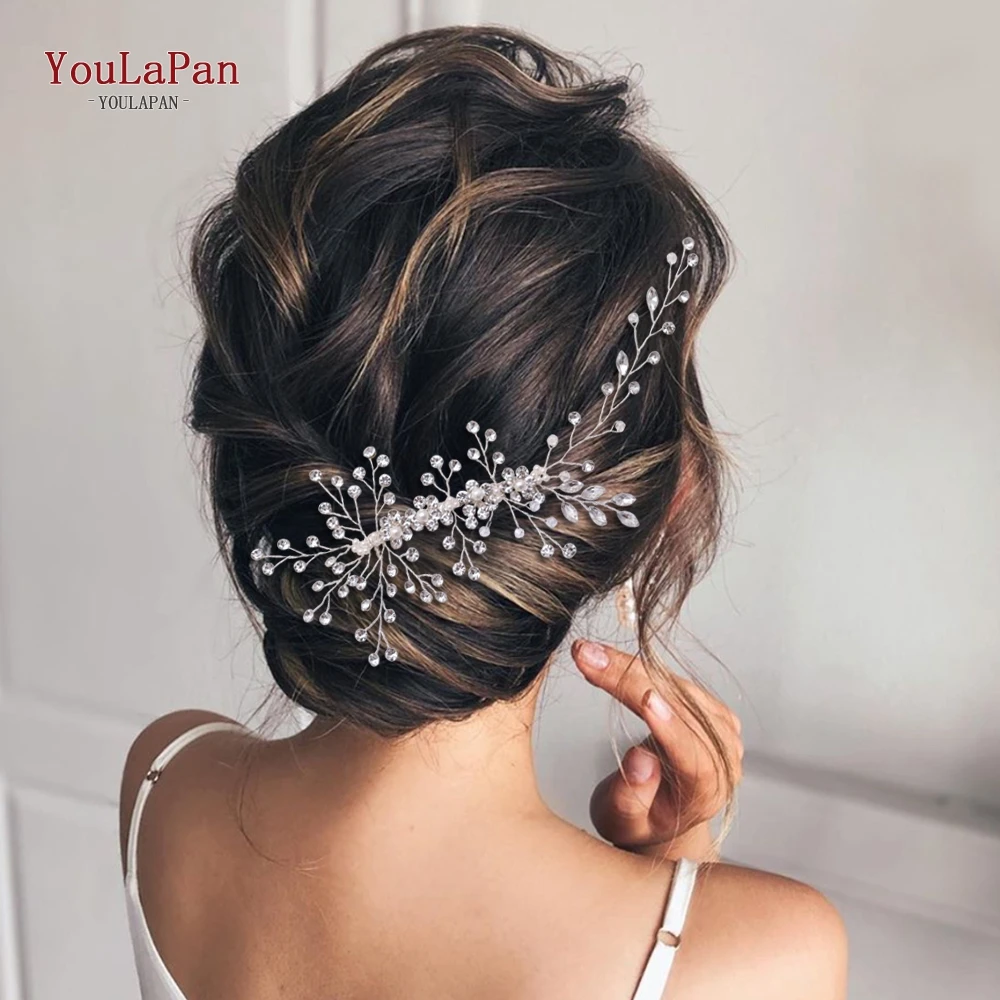 

TOPQUEEN HP15 Bridal Hair Comb Rhinestone Bride Head Ornaments Vintage Wedding Bridal Hair Comb Hair Clip Girlfriend Gift
