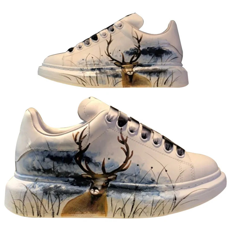 

Laser Luminous Platform Luxury Women's Sneakers Tennis Sports Genuine Leather Men's Running Shoes Couples Unisex Chunky Shoes