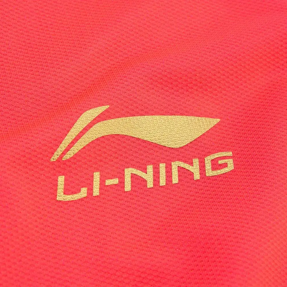 Li-Ning, женский костюм для соревнований по настольному теннису, футболка для сборной, сухая, дышащая подкладка, Спортивная футболка AAYP072 WTS1503