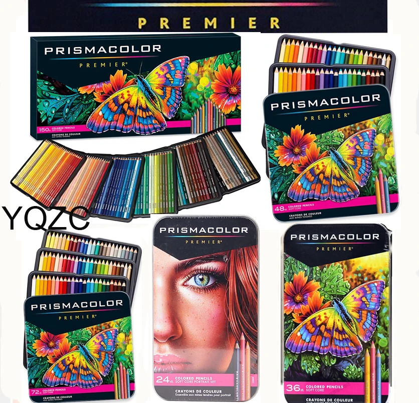 Prismacolor 24 36 48 72 132 150 масло Цвета карандаш эскиза Цвет искусства школьные