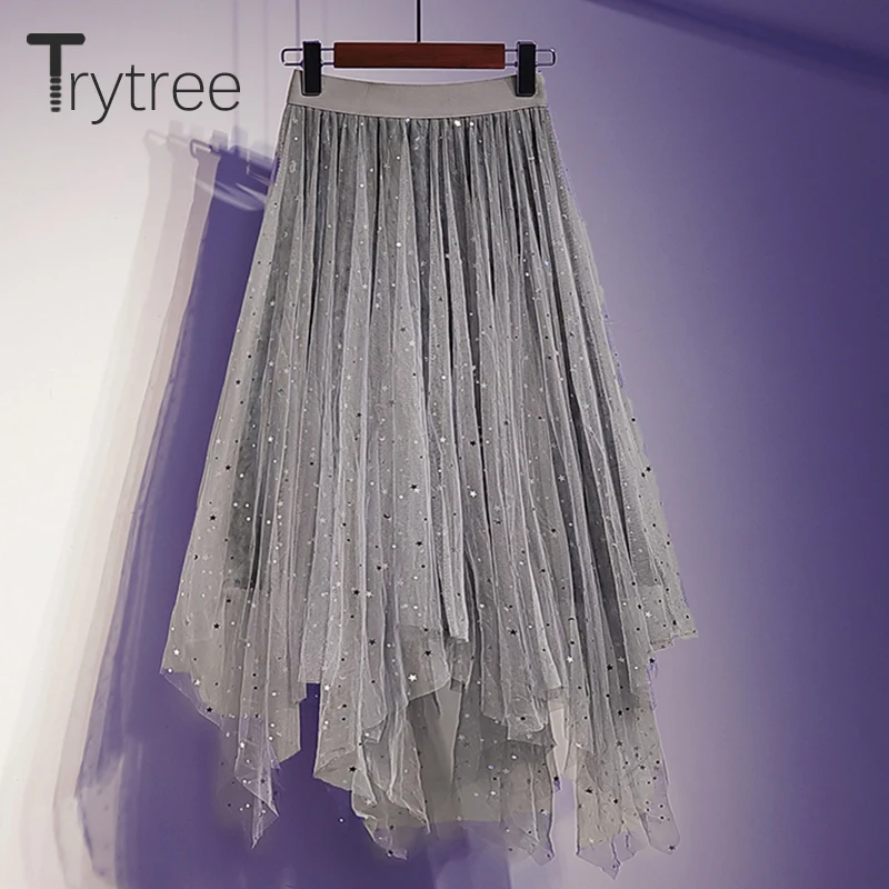 Trytree 2019 Осень Зима Женский комплект из двух предметов Повседневный Топ с круглым