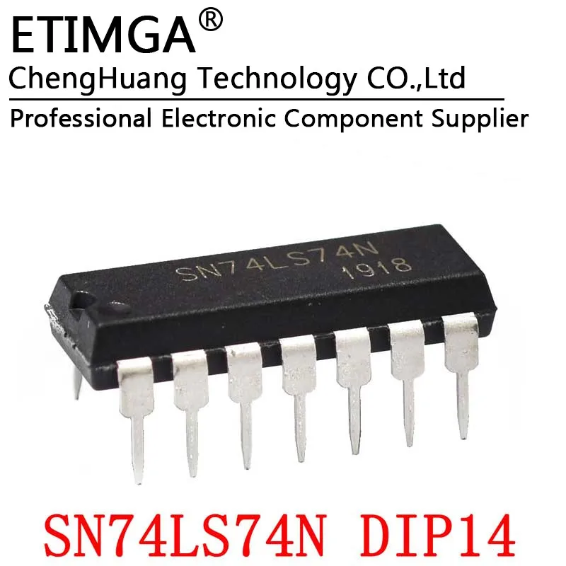 5 шт./лот 74LS74 HD74LS74P SN74LS74N DIP-14 7-сегментный декодирующий драйвер