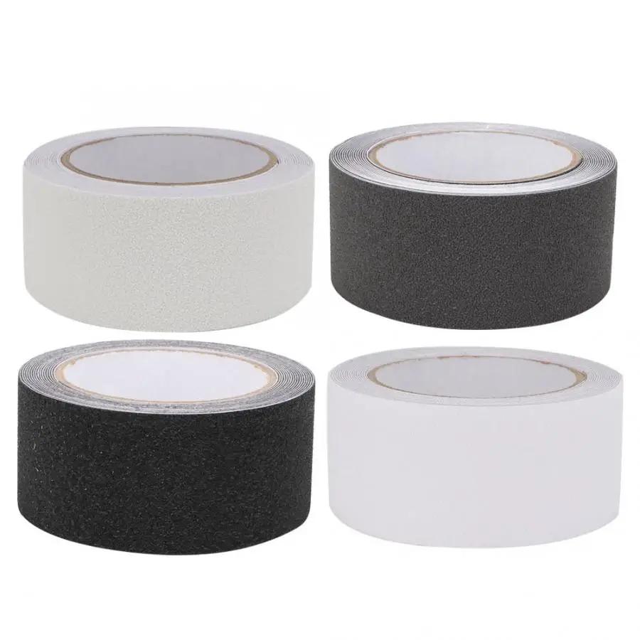 

PEVA/PU Rubber Non-slip Tape 5m Long 5cm Wide Black White Gray Transparent Floor Stair Step Anti Slip Abrasive Safety Strip