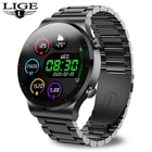 Смарт-часы LIGE мужские водонепроницаемые (IP67) с сенсорным экраном и Bluetooth