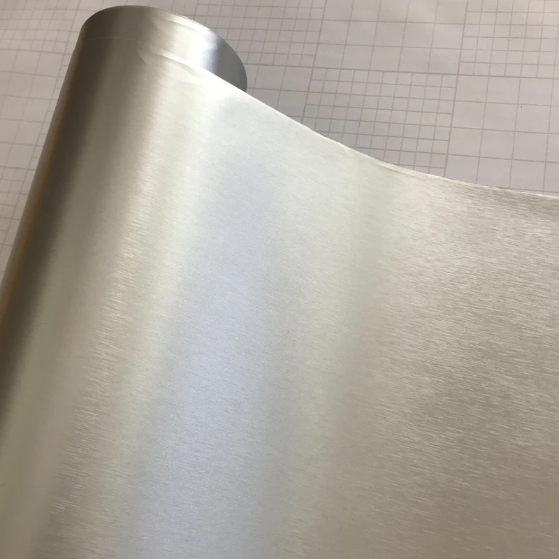 Матовый хром металлик матовый Алюминий Виниловая пленка для отделки автомобиля