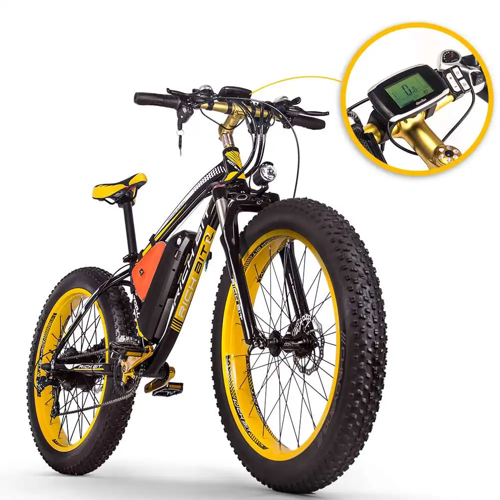 [EU Direct] RICHBIT TOP 022 48V 1000W 17Ah 21 скоростной Электрический велосипед для горного снега 26
