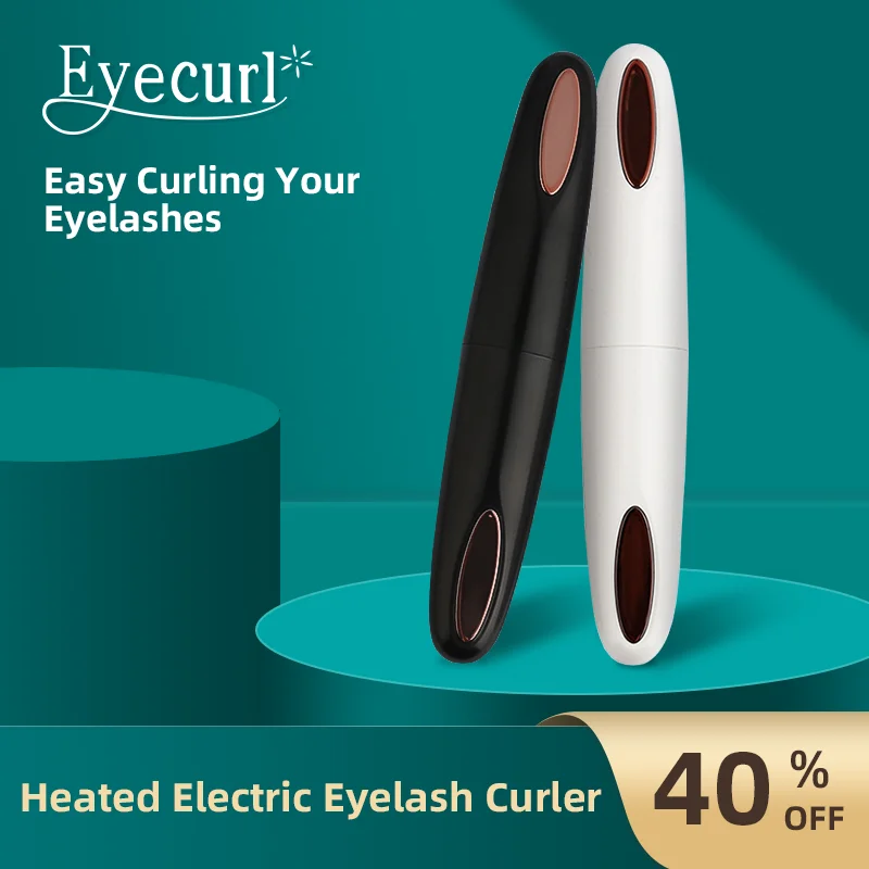 Eyecurl New Electric Eyelash Curler Black White Eyelash Curler Electric Heated   USB Rechargeable Eyelash