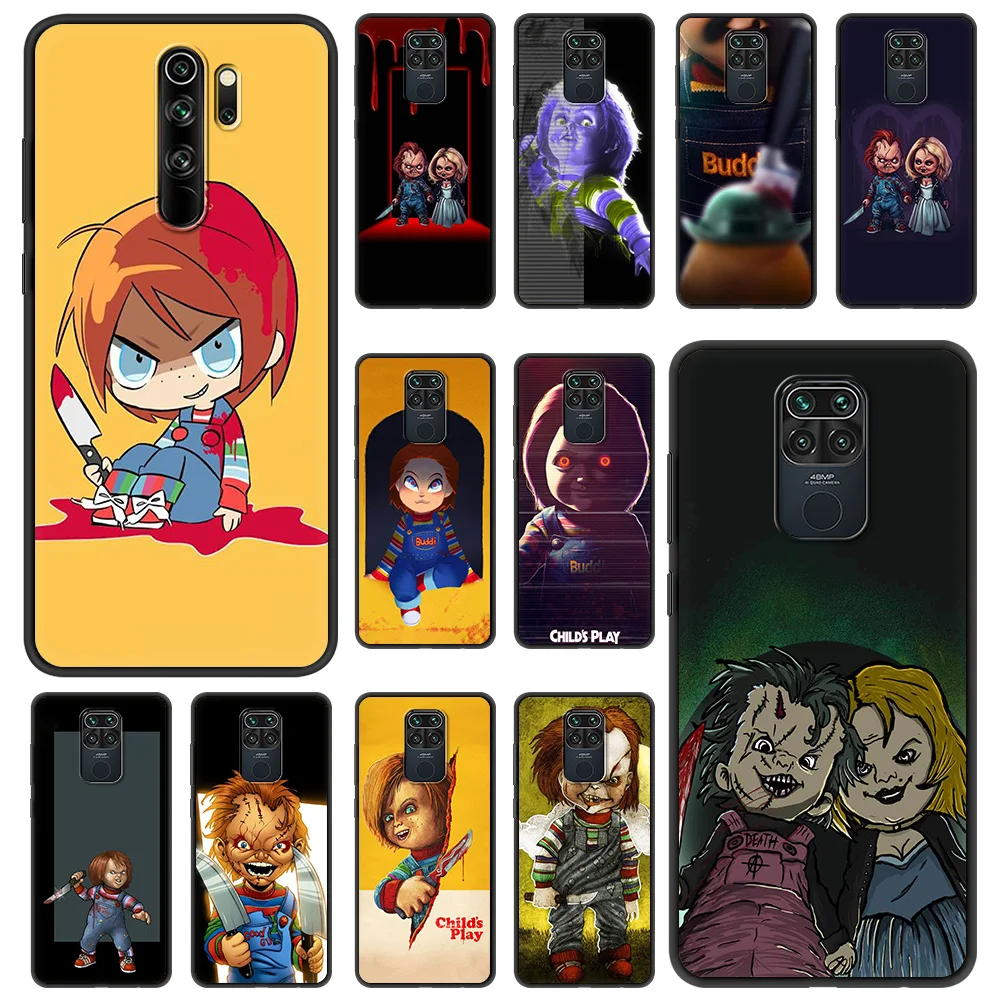 

Chucky Shockproof Fundas Phone Case For Redmi Note 7 8 8T 9 8A 9 9A 9C Note 9S 10 Pro K40 Soft Silicon Cover Shell Coque Bag TPU