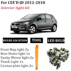 8x автомобилей Canbus без ошибок внутренняя Светодиодная лампа светильник комплект для 2012-2018 KIA CEED Cee 'd JD Combi SW хэтчбек Sportswagon Pro GT светильник