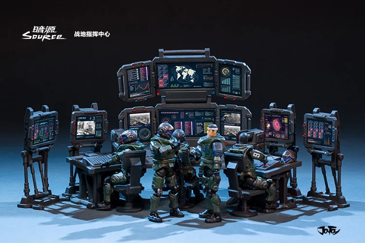 JOYTOY 1/25 солдат (5 шт.) Battlefield командный центр фигурки Модель| |
