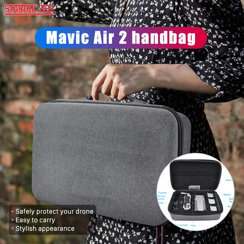 

STARTRC DJI Mavic Air 2 Портативная сумка Trvael ручная сумка чехол для переноски для DJI Mavic Air 2 Аксессуары для дрона комбинированная сумка для хранения