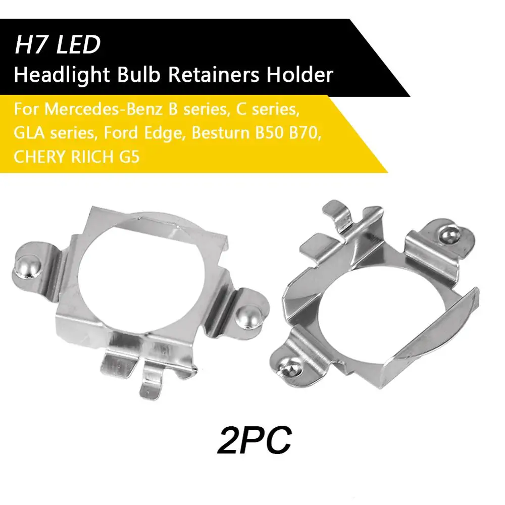 

2 шт. H7 светодиодный фары лампы для держателей ламп держатель лампа для автомобиля Mercedes-Benz Серии B, C series, GLA серии, Ford Edge