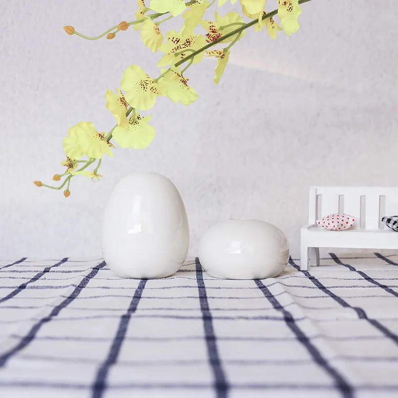 Чисто белая Современная фарфоровая ваза керамическая для цветов простые