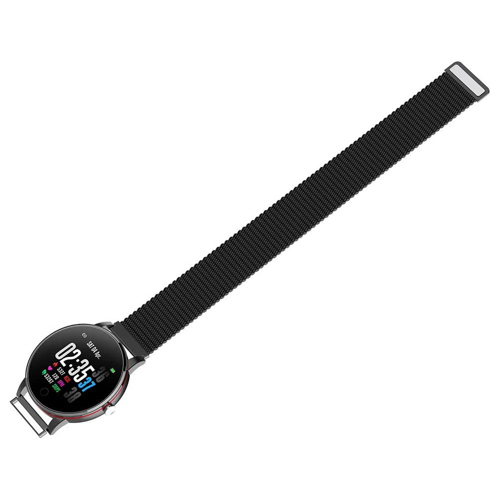 Модный умный Браслет Q19 большой экран Водонепроницаемый фитнес-браслет с