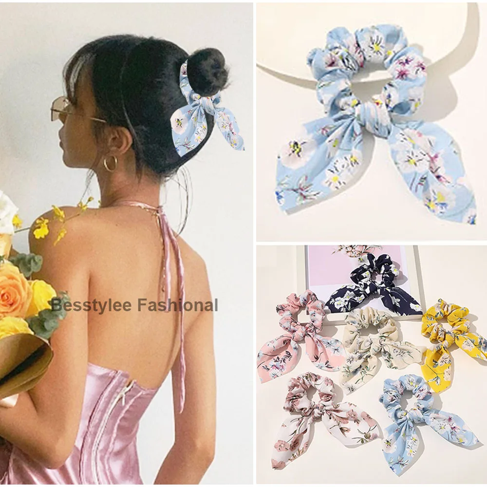 

Резинки для волос для девочек, с цветочным принтом