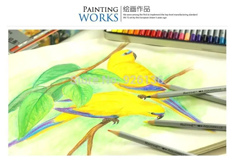 

Marco Fine Art 36 Color Drawing Watercolor Non-toxic Pencils set for Artist