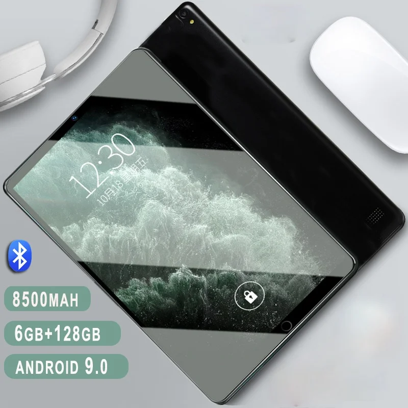 

Планшет на Android 9,0, 10 дюймов, десять ядер, 6 + 128 ГБ, две SIM-карты