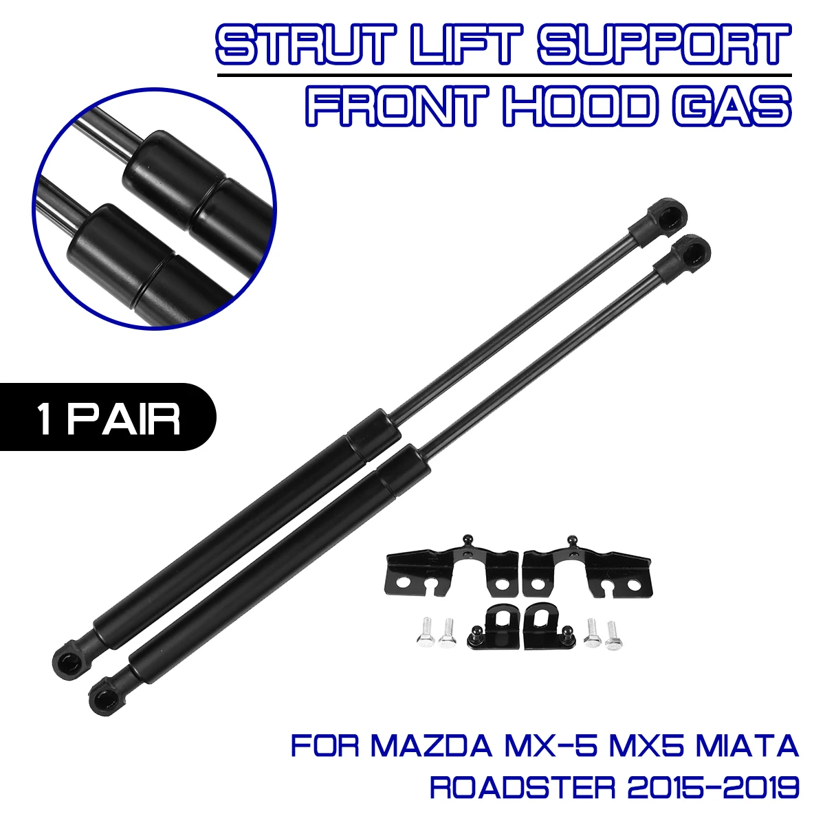 

For Mazda MX-5 MX5 Miata Roadster 2015-2019 Car Front Engine Cover Hood Shock Lift Struts Bar Support Rod Arm Gas Spring Bracket