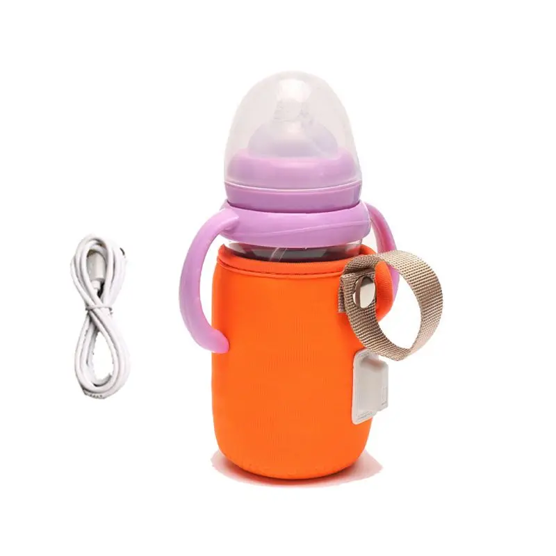 

USB Charging Baby Bottle Cover Newborn Baby Bottle Feeding Insulated Bag Portable Infant Milk Feeding Warmer Nursing Care