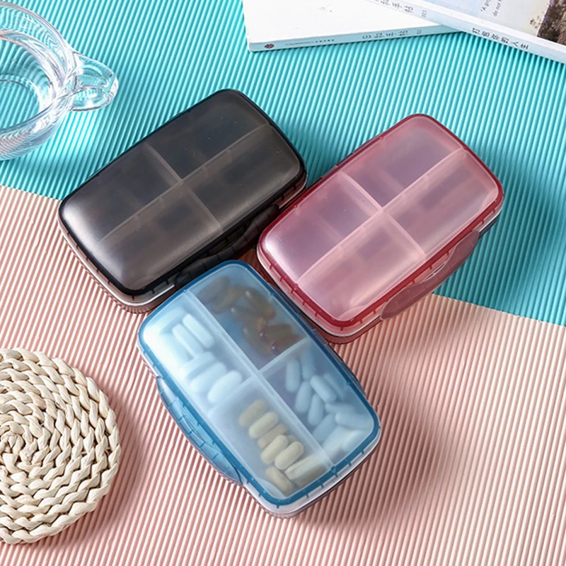 

Large Capacity Medicine Pill Box 8 Grids Pills Dispenser Sealed Storage Pill Box Pill Organizer Tablet Pillbox Case Drug Divider