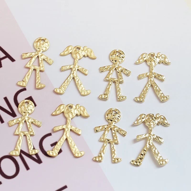 

New style 40pcs/lot cartoon girls/boy shape alloy floating locket charms diy jewelry earring/keychain pendant accessory